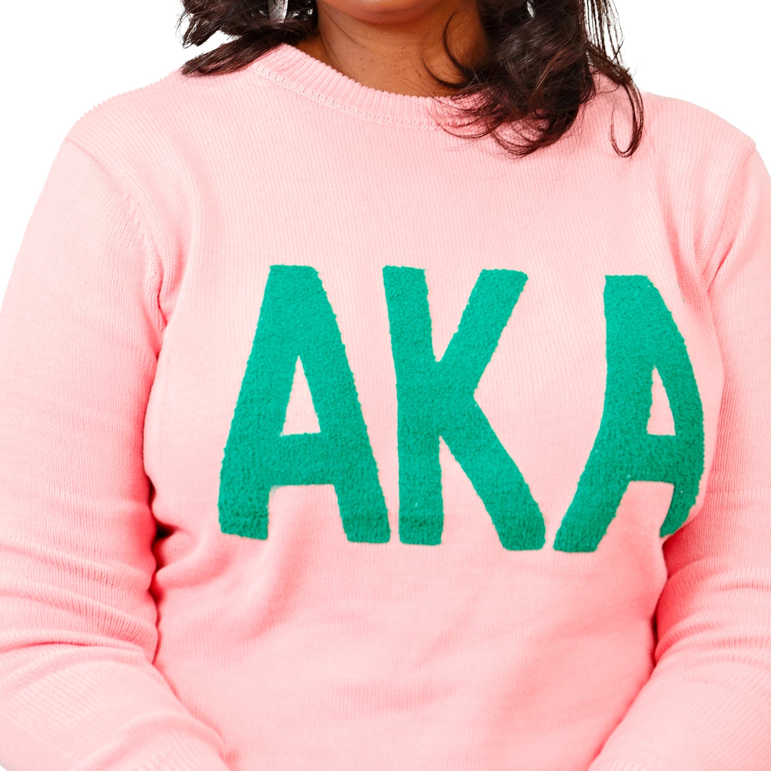 AKA/1908 Chenille Wrap Letters Sweater