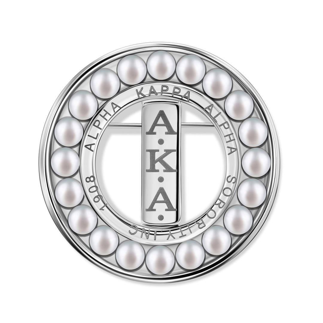 The 20 Pearls Brooch-Silver