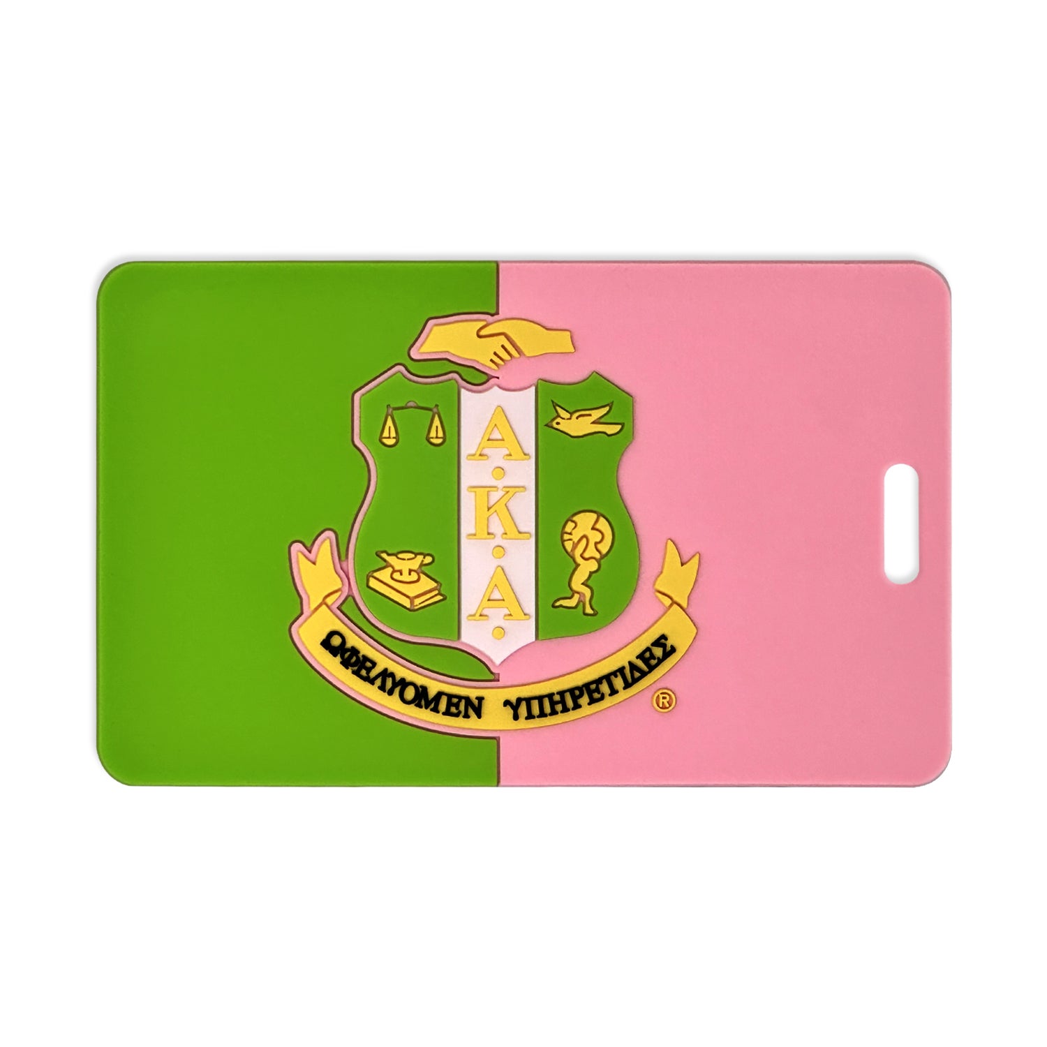 Shield Color Block Luggage Tag