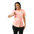 Pink Woven Short Sleeve
