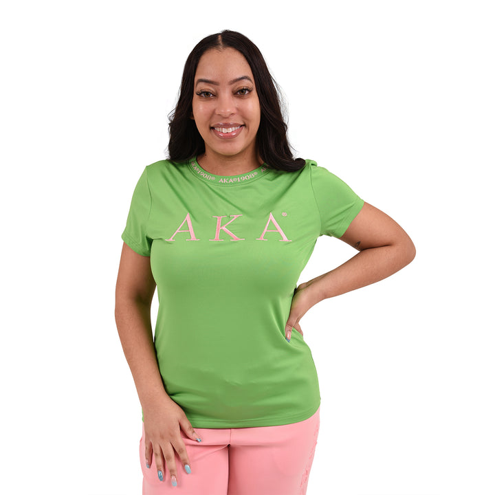 AKA Jacquard Tee (Green)