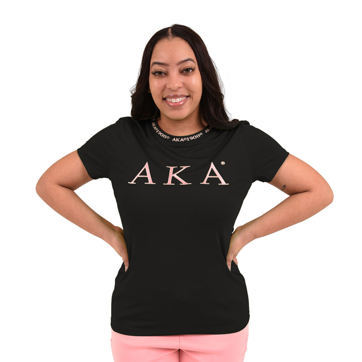 AKA Jacquard Tee (Black)