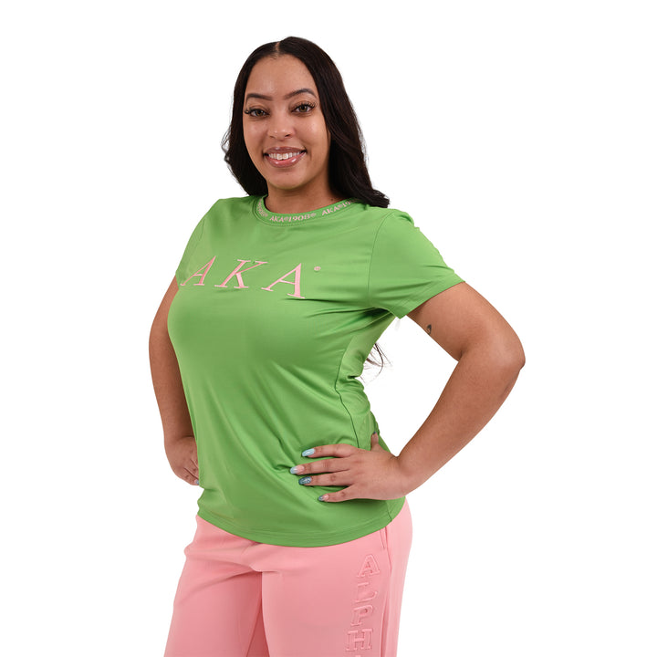 AKA Jacquard Tee (Green)