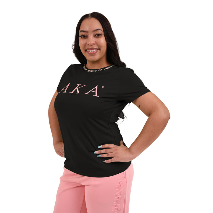 AKA Jacquard Tee (Black)