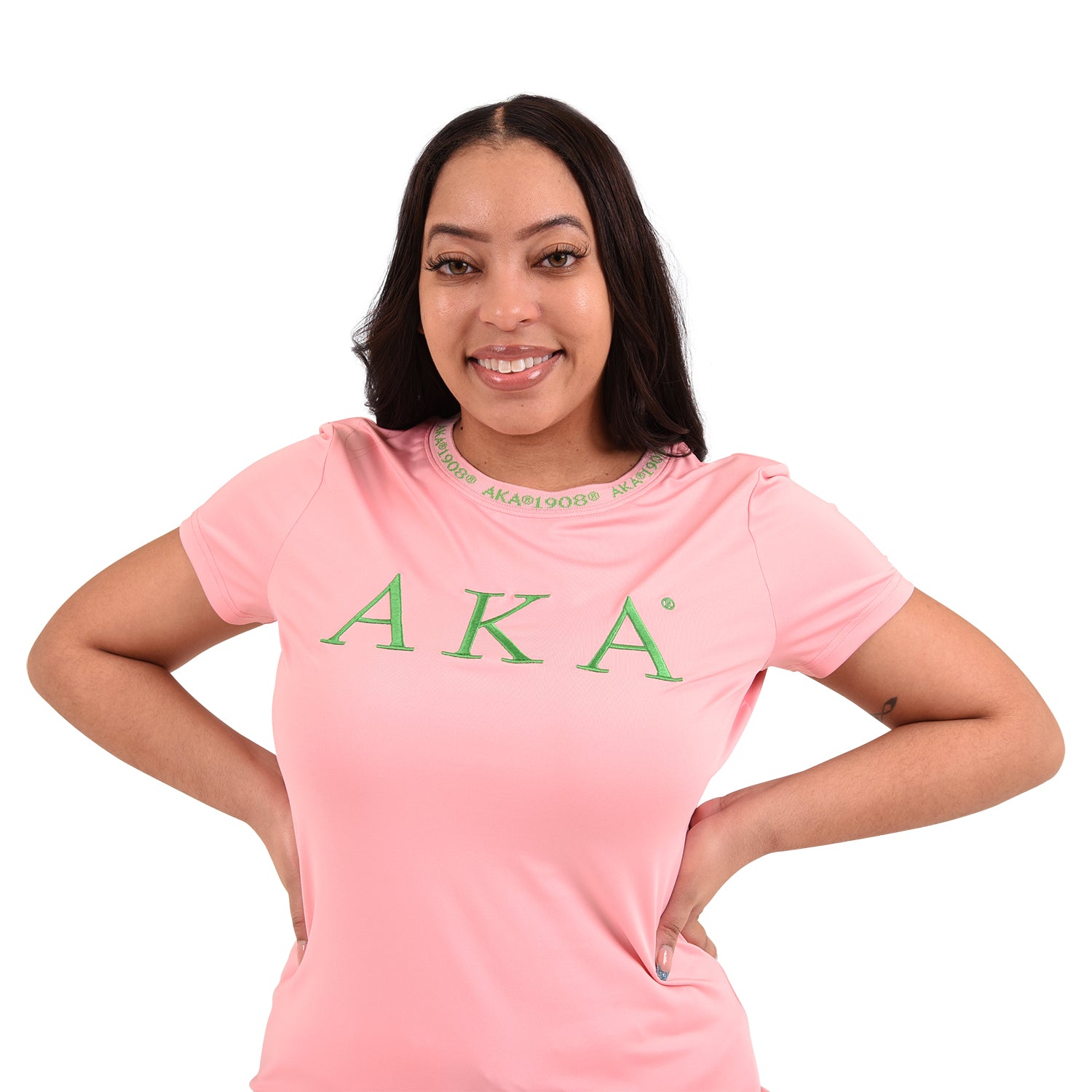 AKA Jacquard Tee (Pink)