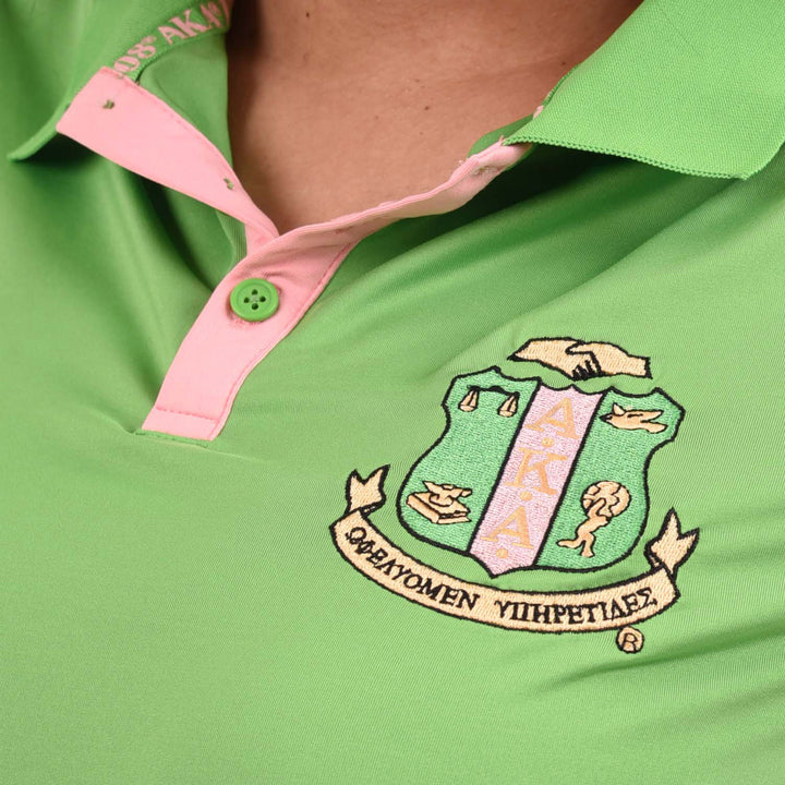 AKA Jacquard Polo (Green)