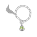 AKA Shield Toggle w/Tassel Bracelet-Silver