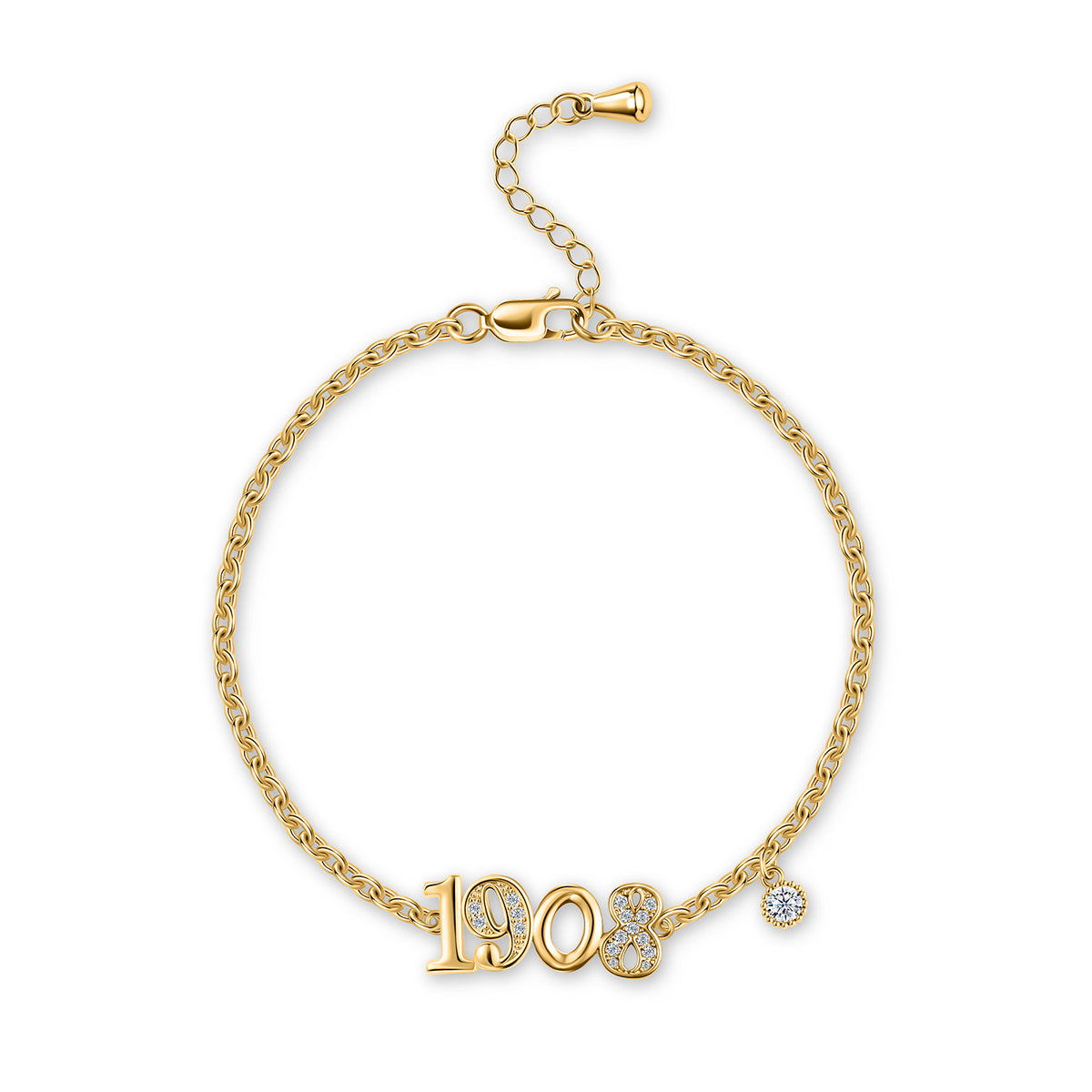 1908 Tennis Bracelet-Gold