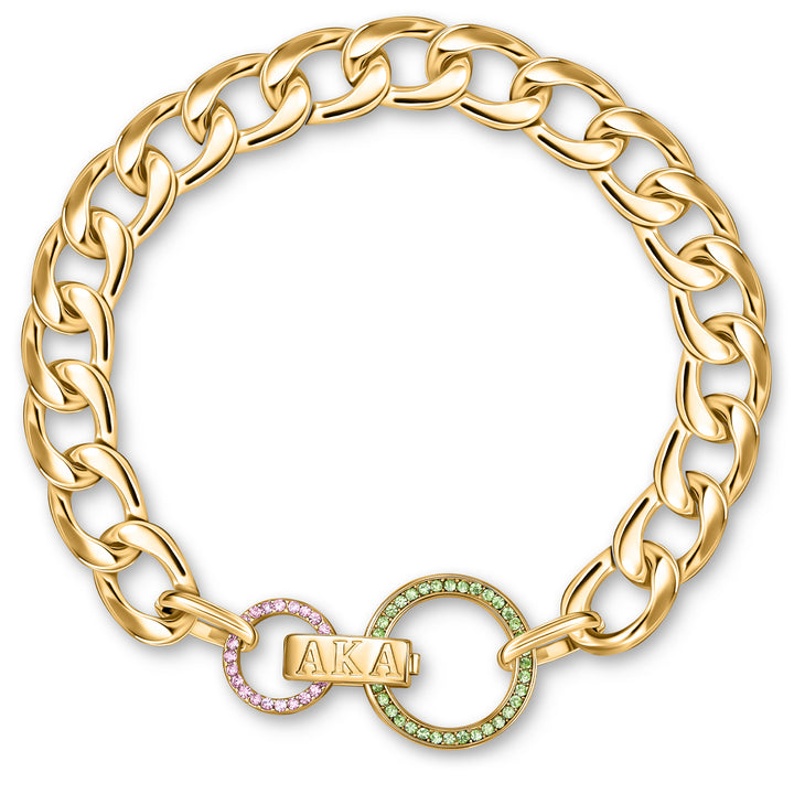 The AKA Color‑Lock Bracelet-Gold