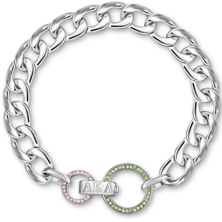 The AKA Color‑Lock Bracelet-Silver
