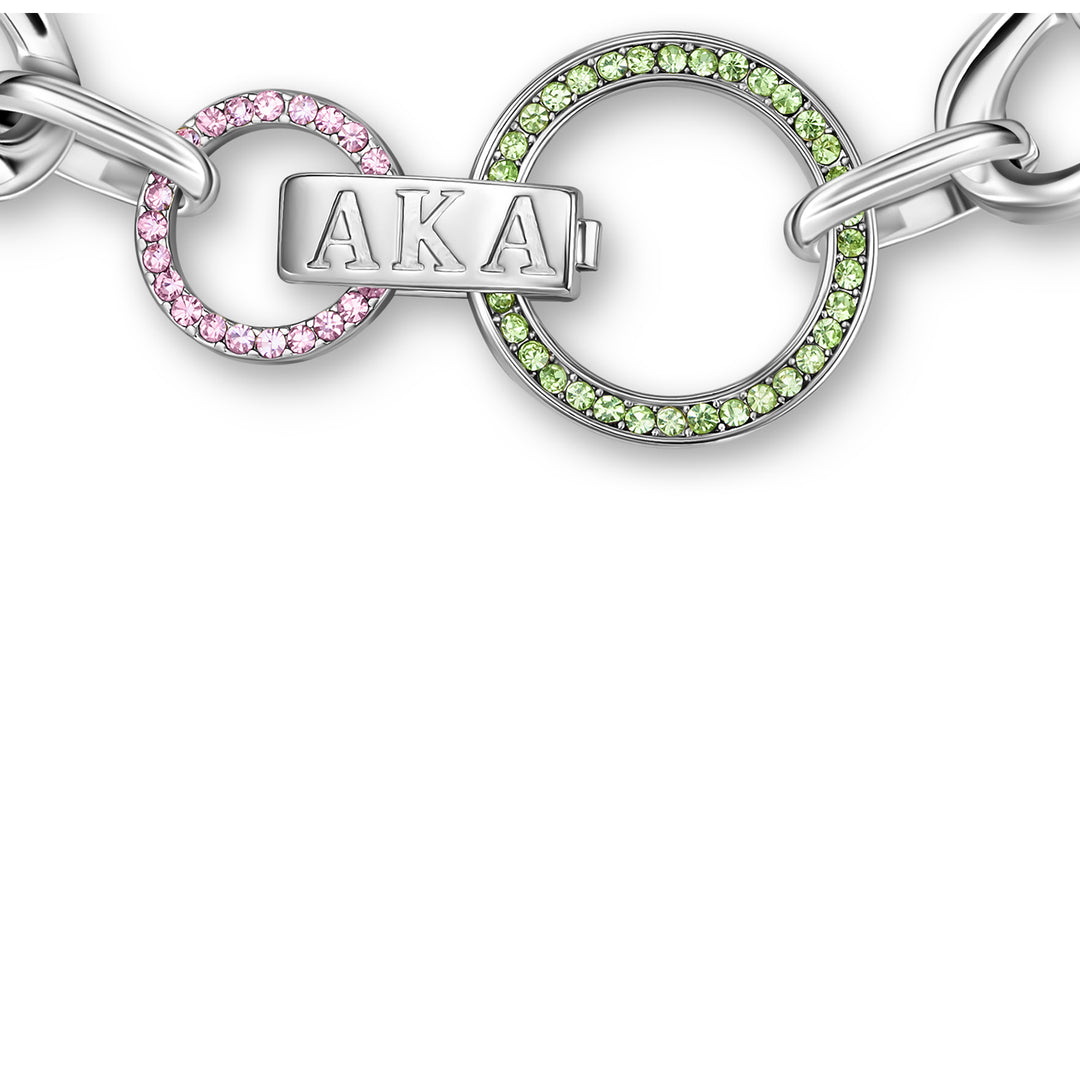 The AKA Color‑Lock Bracelet-Silver