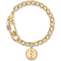 The Pink Spark Pin Bracelet-Gold