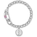 The Pink Spark Pin Bracelet-Silver