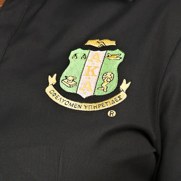 AKA Crest Woven Black