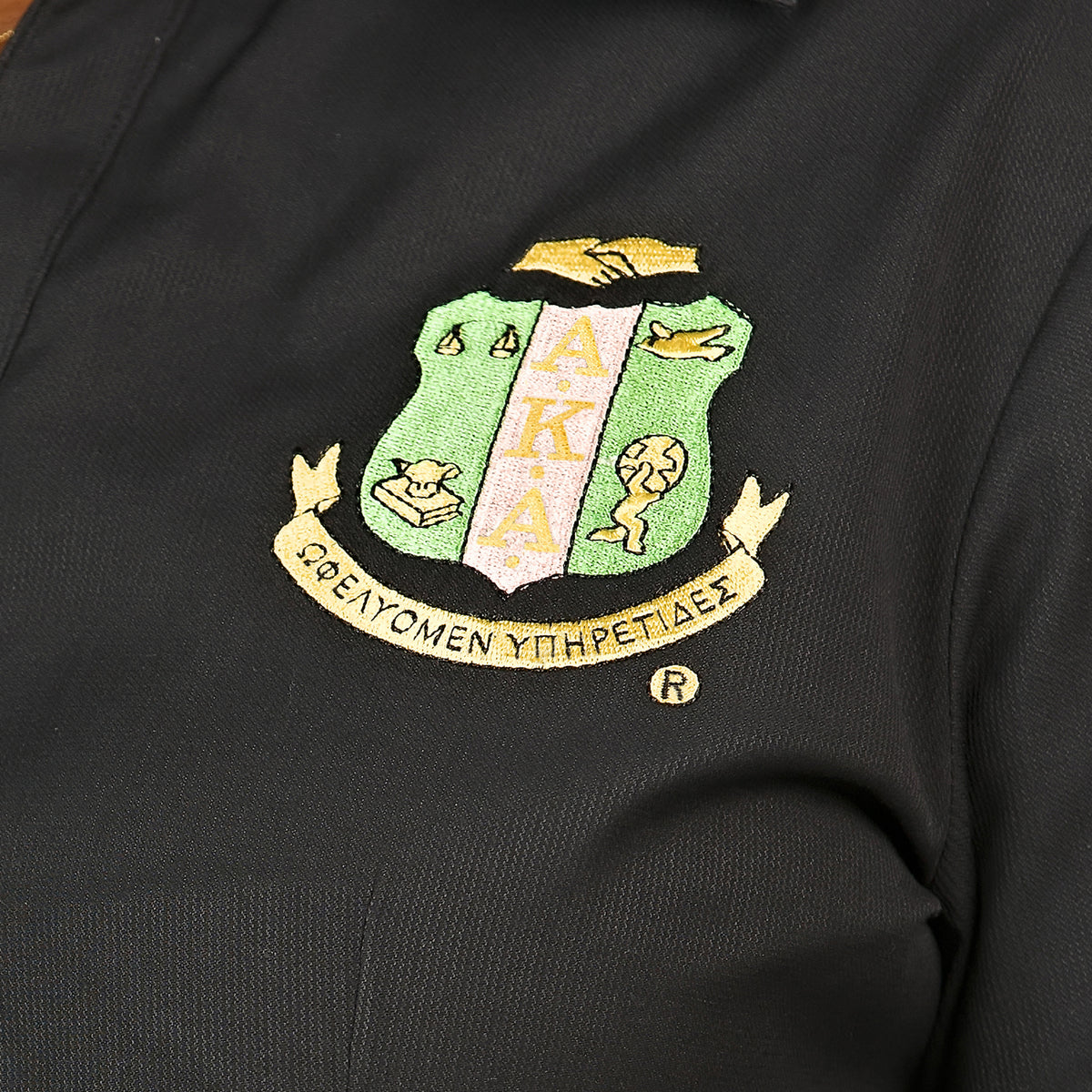 AKA Crest Woven Black