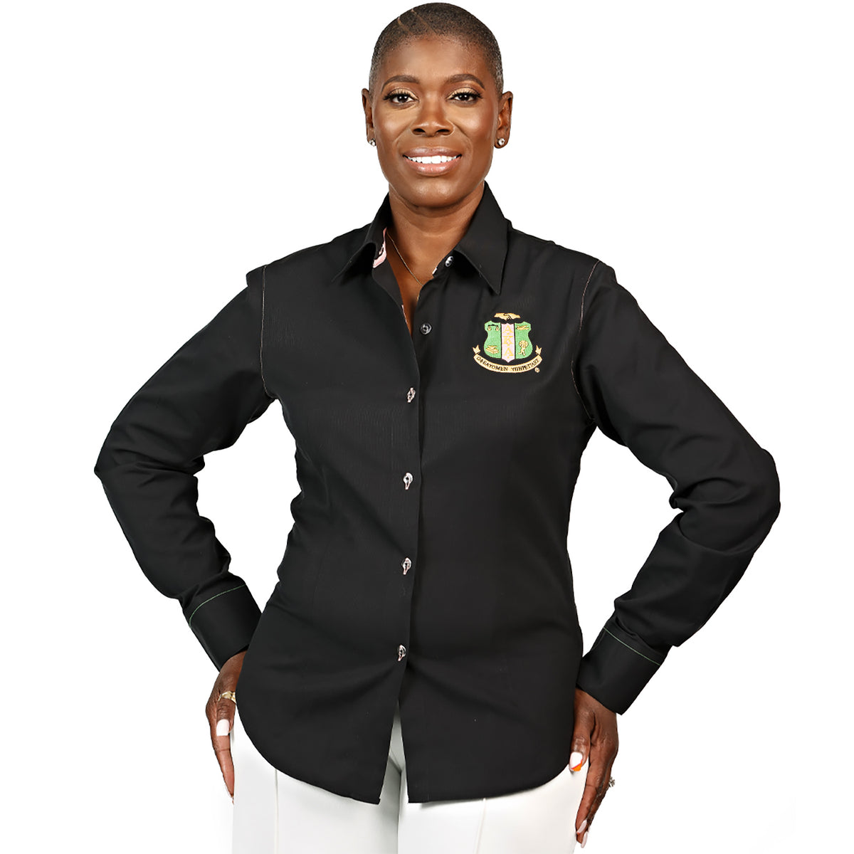 AKA Crest Woven Black