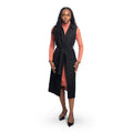 Sleeveless Trench Coat-Black