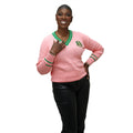 AKA Pink V Neck Sweater