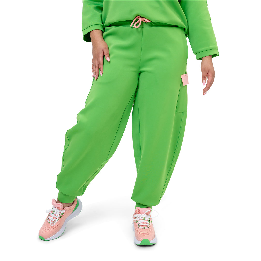 Green Luxe Cargo Joggers