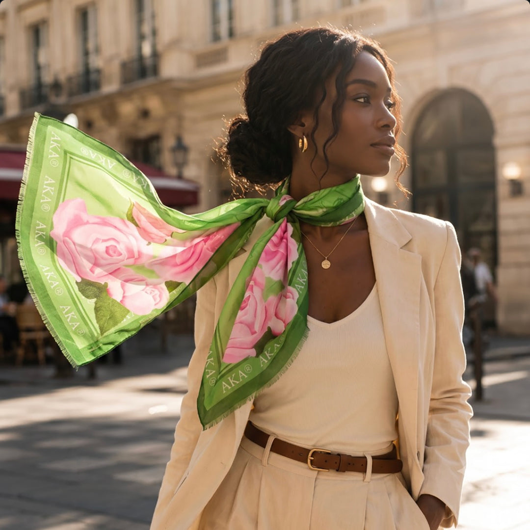 Green Base AKA Rose Scarf