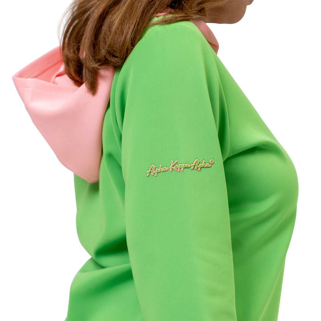 Green Luxe 3/4 Sleeve Hoodie