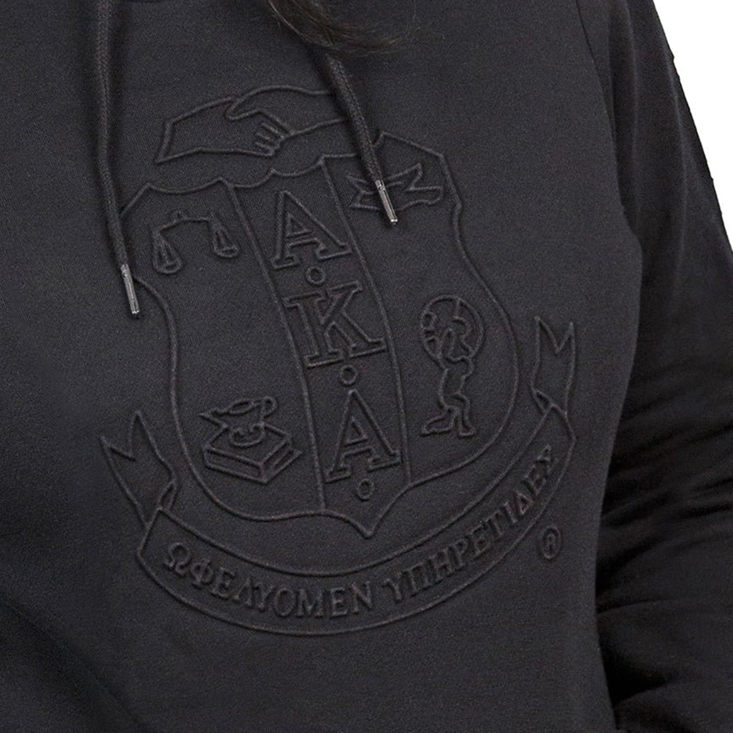 AKA Midnight Embossed Pullover Hoodie – RealGreek.com AKA Midnight Embossed Pullover Hoodie – RealGreek.com