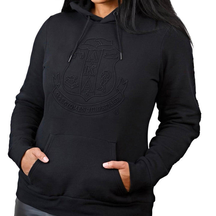 AKA Midnight Embossed Pullover Hoodie