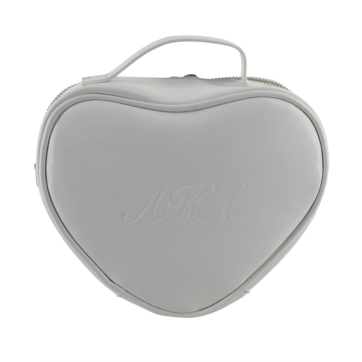 Quilted Heart Cross Body-White