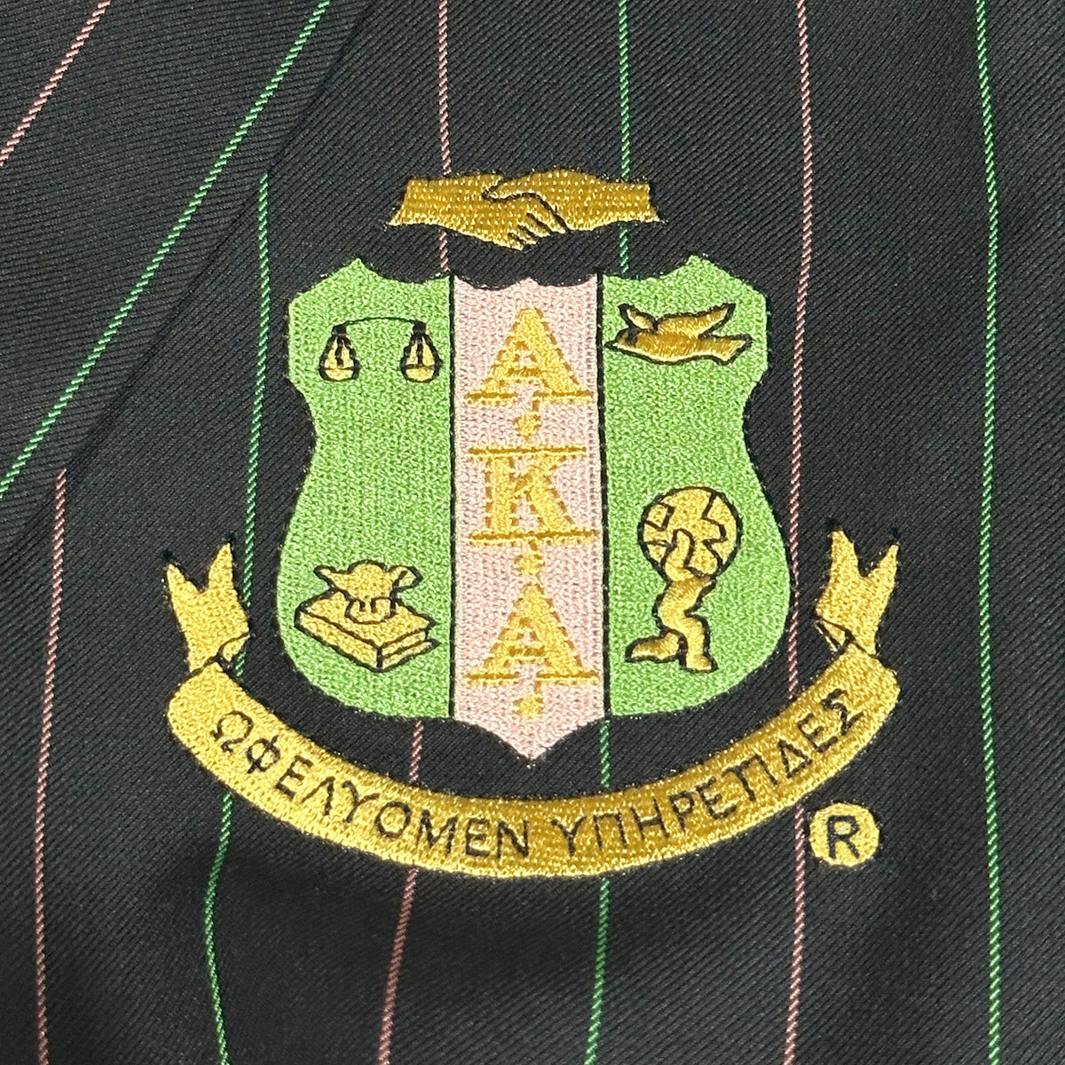 AKA Black Pinstripe Blazer