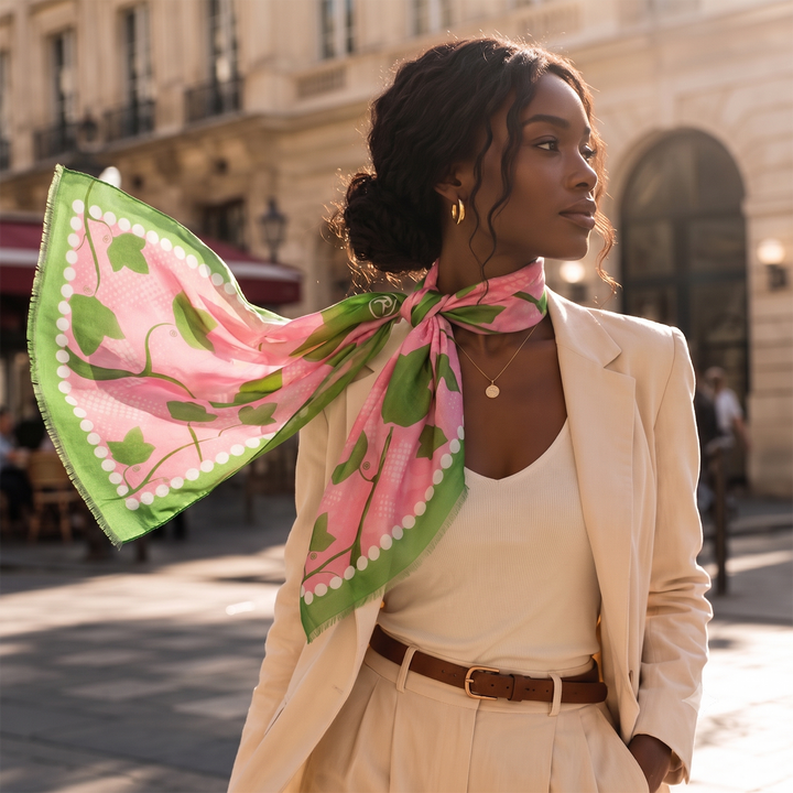 Multi Ivy Alpha Kappa Alpha Scarf