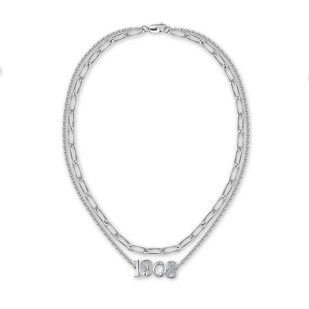 1908 Layered Necklace-Silver