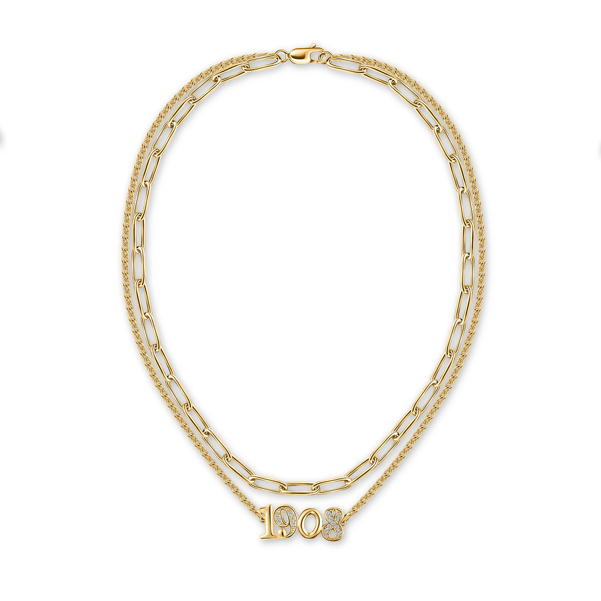 1908 Layered Necklace-Gold