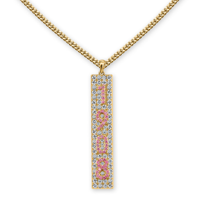 1908 Crystal Necklace-Gold