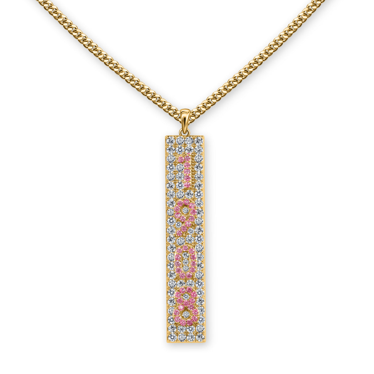 1908 Crystal Necklace-Gold