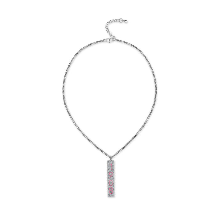 1908 Crystal Necklace-Silver