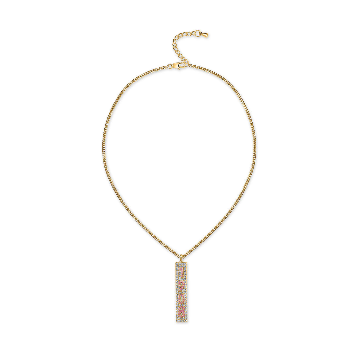 1908 Crystal Necklace-Gold