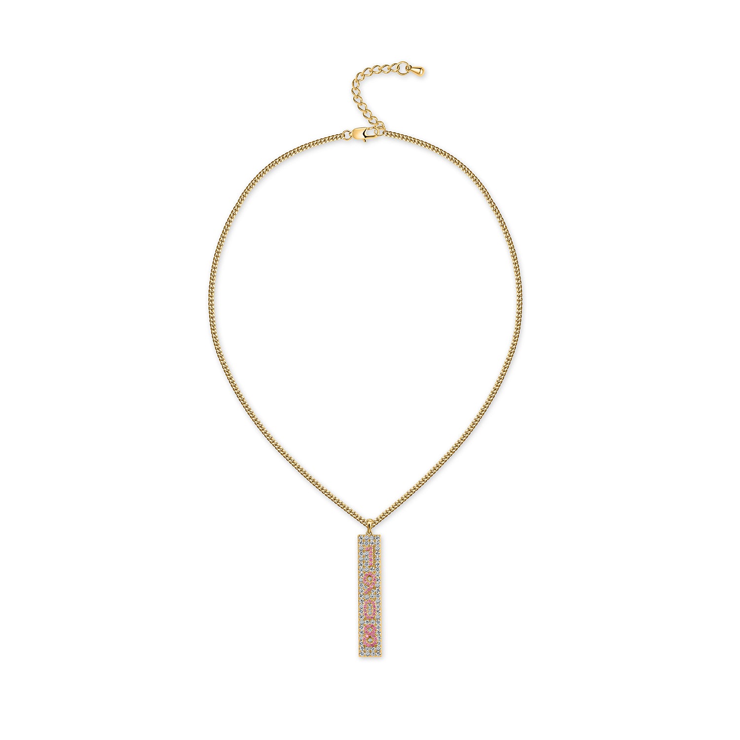 1908 Crystal Necklace-Gold