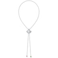 The Ivy Drip Bolo Necklace (Silver)
