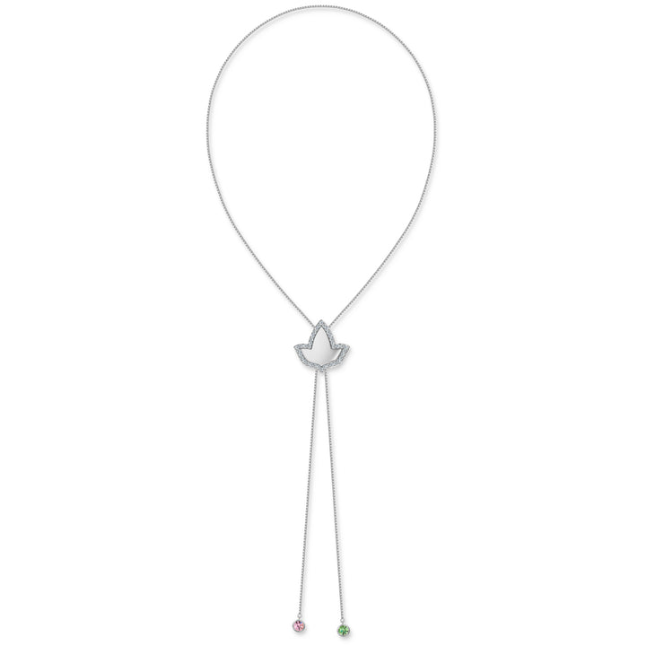 The Ivy Drip Bolo Necklace (Silver)