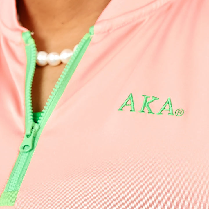 AKA Zip Knit Polo