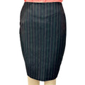 AKA Black Pinstripe Skirt