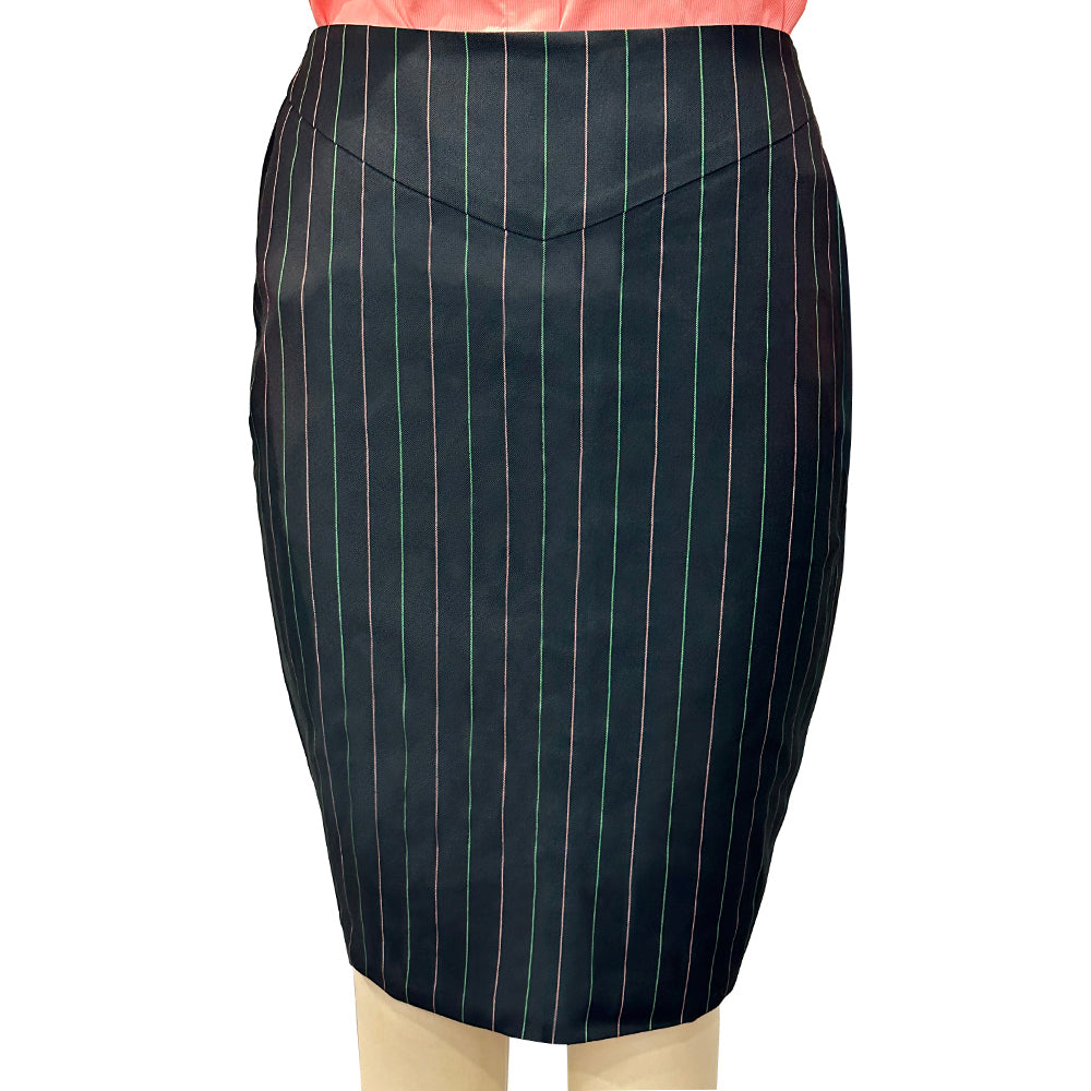 AKA Black Pinstripe Skirt - RealGreek.com
