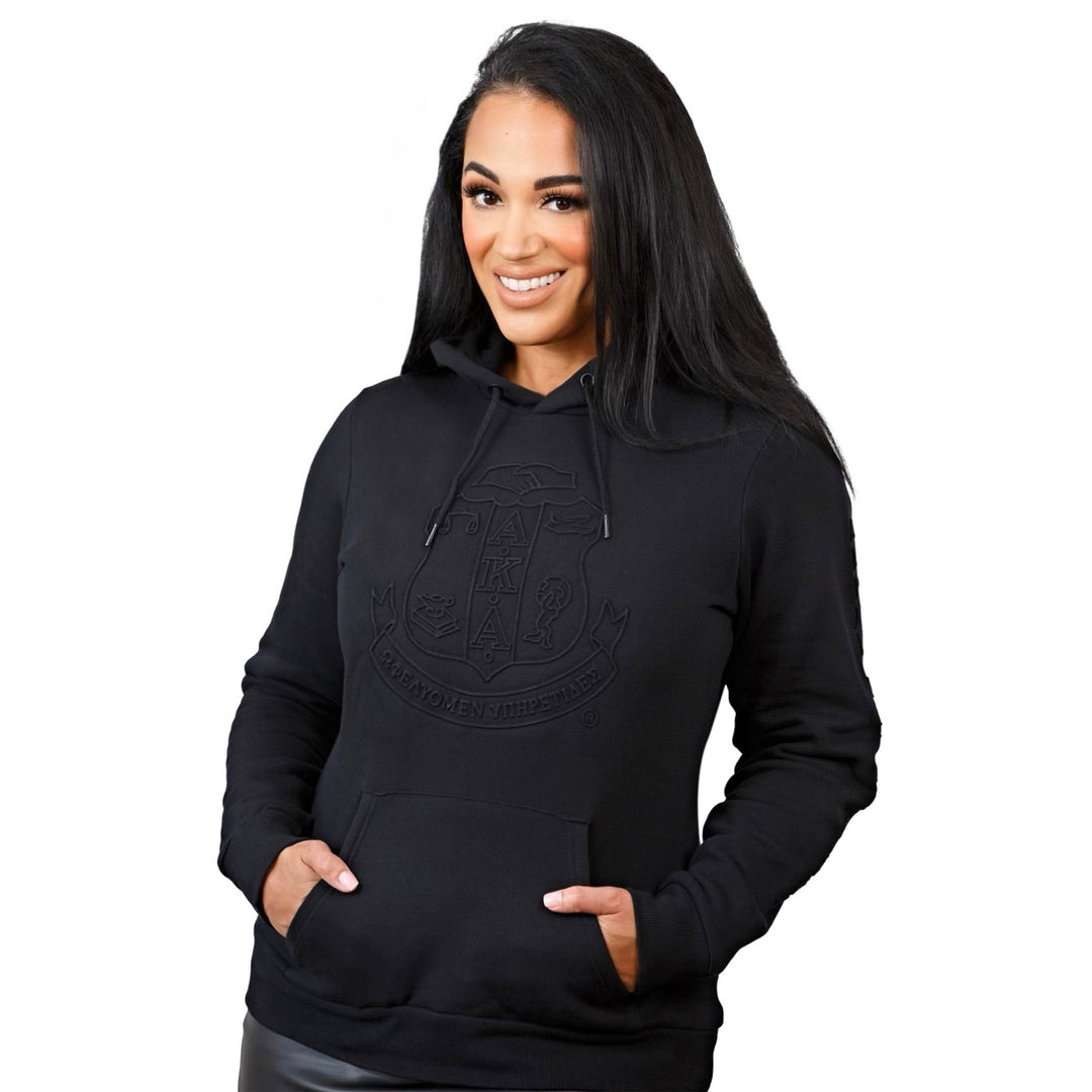 AKA Midnight Embossed Pullover Hoodie