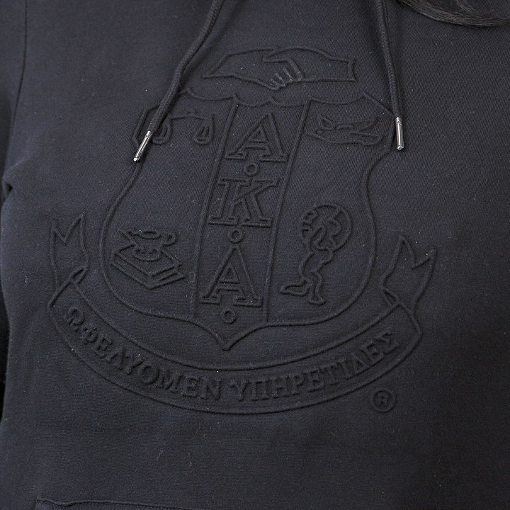 AKA Midnight Embossed Pullover Hoodie
