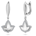 Ivy Post Earrings-Silver