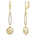 Drop Cut Out Ivy Earrings-Gold