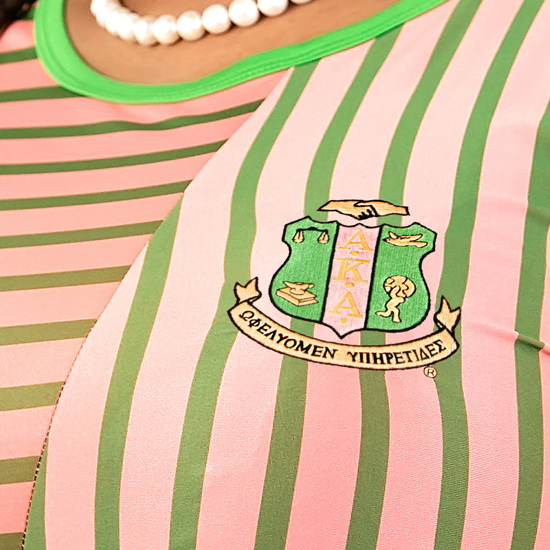 Multi Stripe Asymmetric Front Tie Top