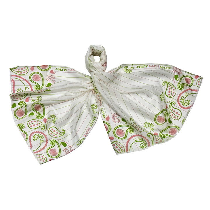 Paisley Pinstripe Scarf