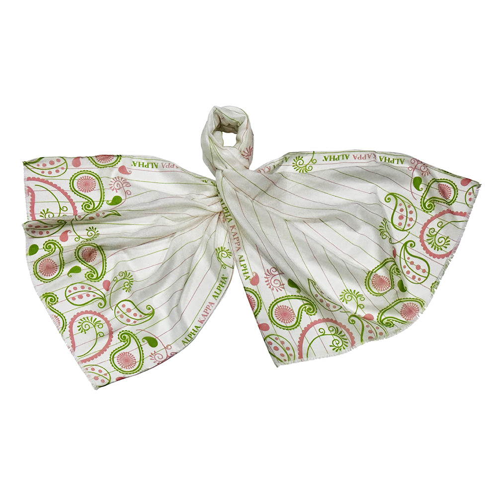 Paisley Pinstripe Scarf