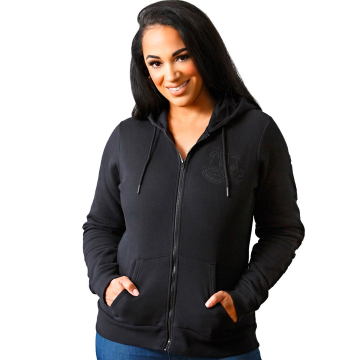 AKA Midnight Embossed Zip Hoodie